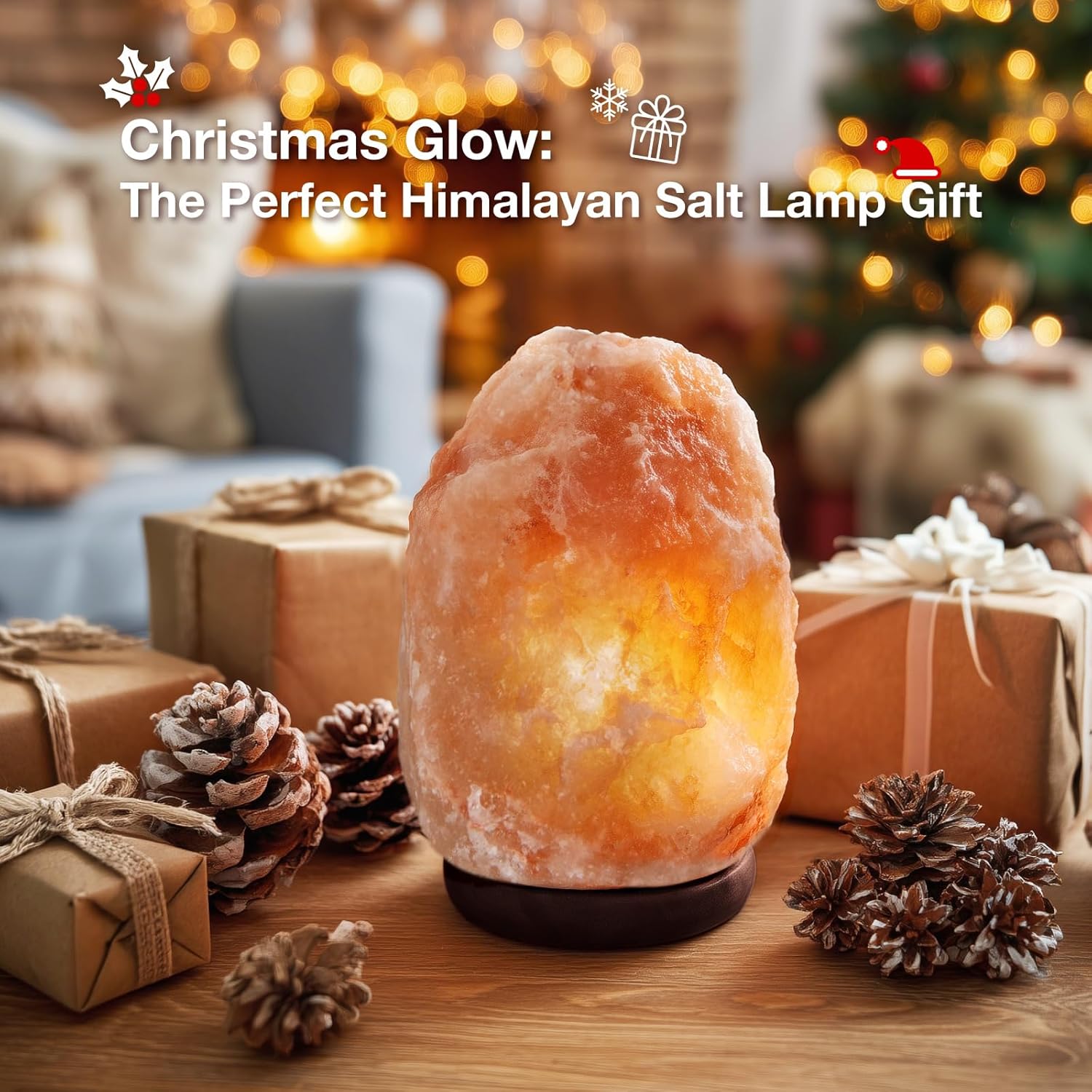Himalayan Salt Lamp 7 Inches (5-6 Lbs) with Upgraded Remote Control, Adjustable 16 Color Changing Salt Lamp Night Light, Natural Crystal Pink Large USB Salt Rock Lamp for Home Decor - Image 5
