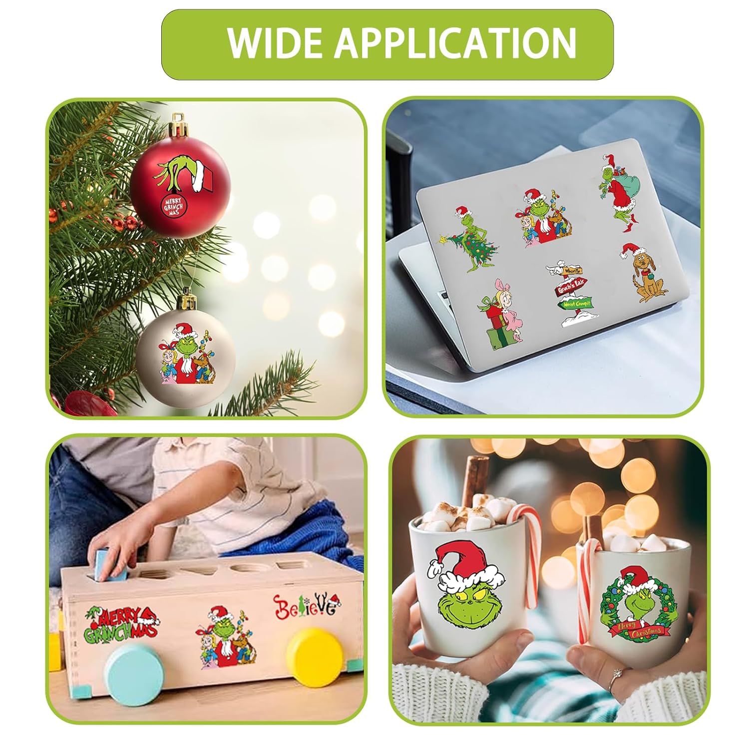 Christmas Temporary Tattoos for Kids - 60 Sheets Christmas Tattoo Stickers for Crafts - Xmas Stocking Stuffers Party Favors for Christmas Decorations Party Supplies - Image 4