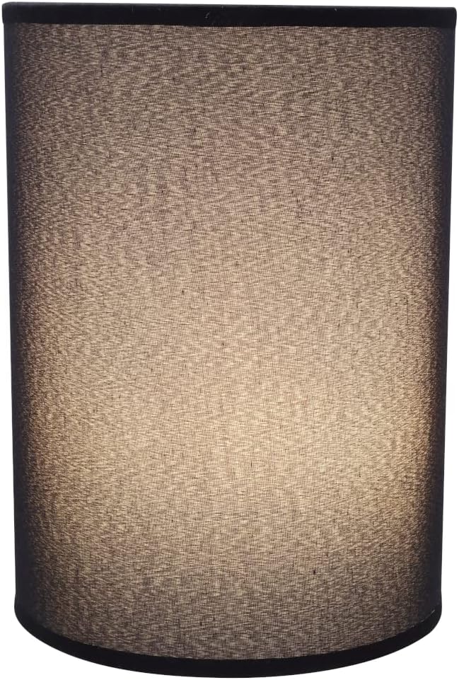 Aspen Creative 31010A Transitional Hardback Empire Shape Spider Construction Lamp Shade in Black, 8" wide (8" x 8" x 11") - Image 3