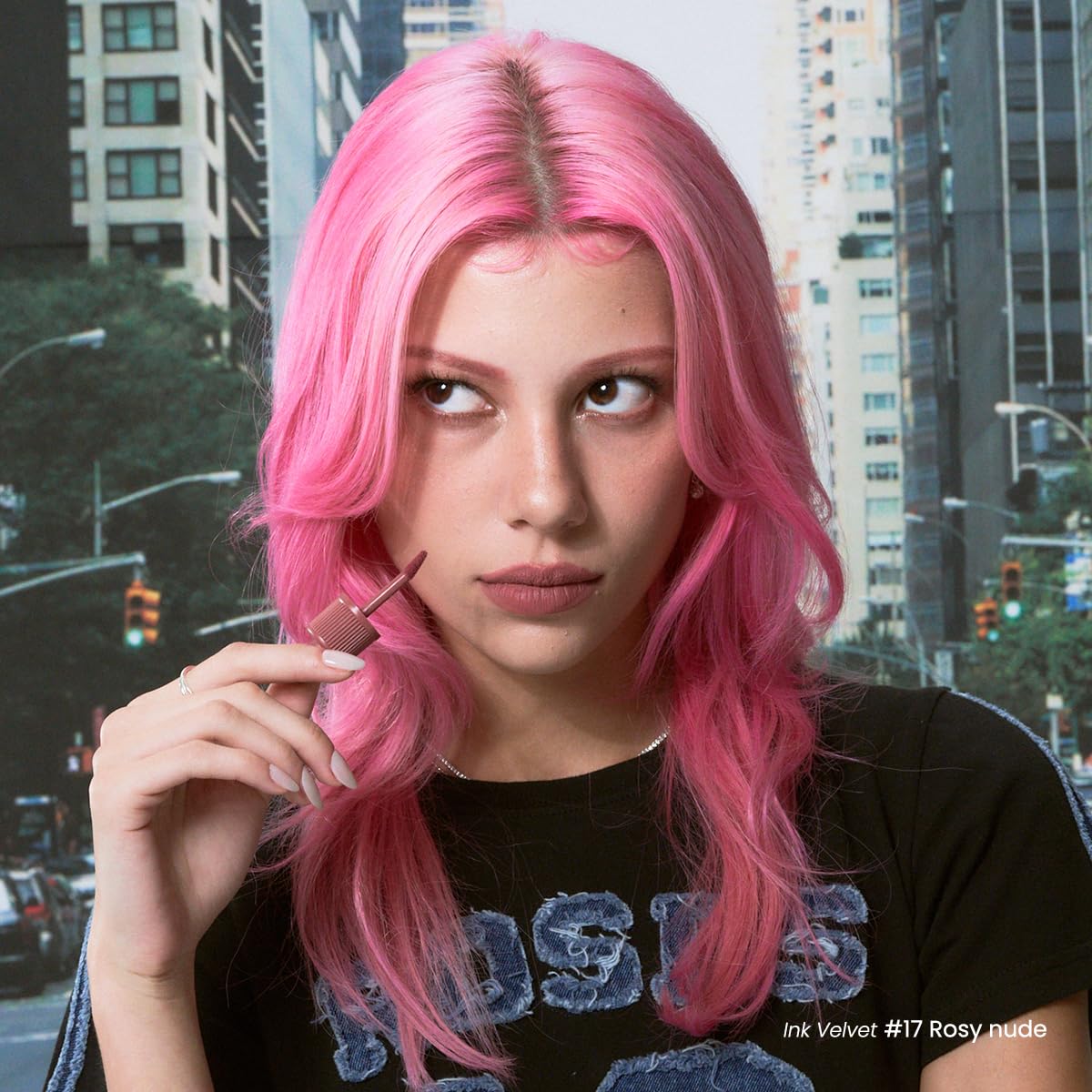 Peripera Ink the Velvet Lip Tint - High Pigment Color, Longwear, Weightless, Gluten-Free, Paraben-Free (17 ROSY NUDE) - Image 2