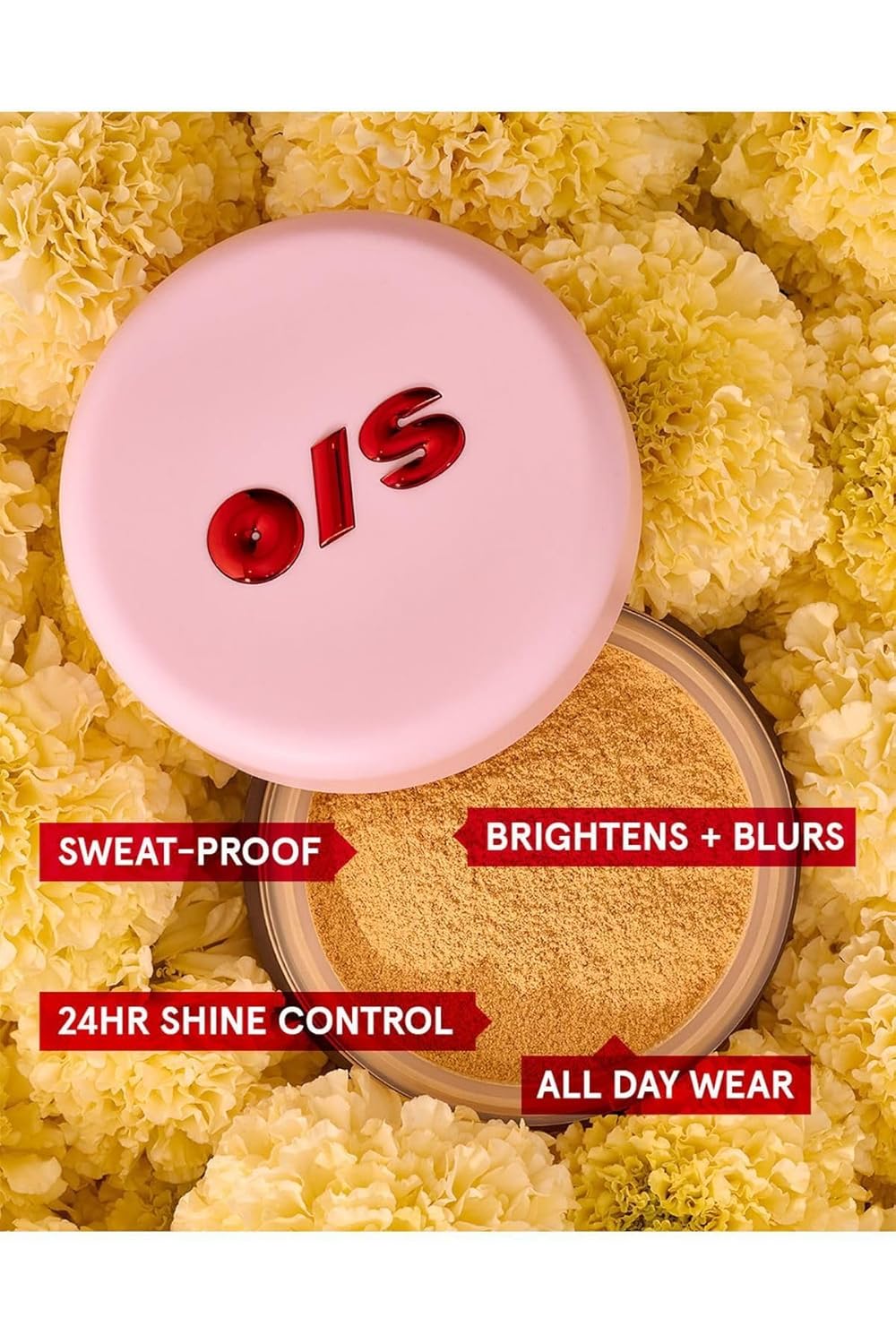 One Size Ultimate Blurring Setting Powder Full Size - Ultra Pink - for Fair to Medium Skin Tones - Image 8