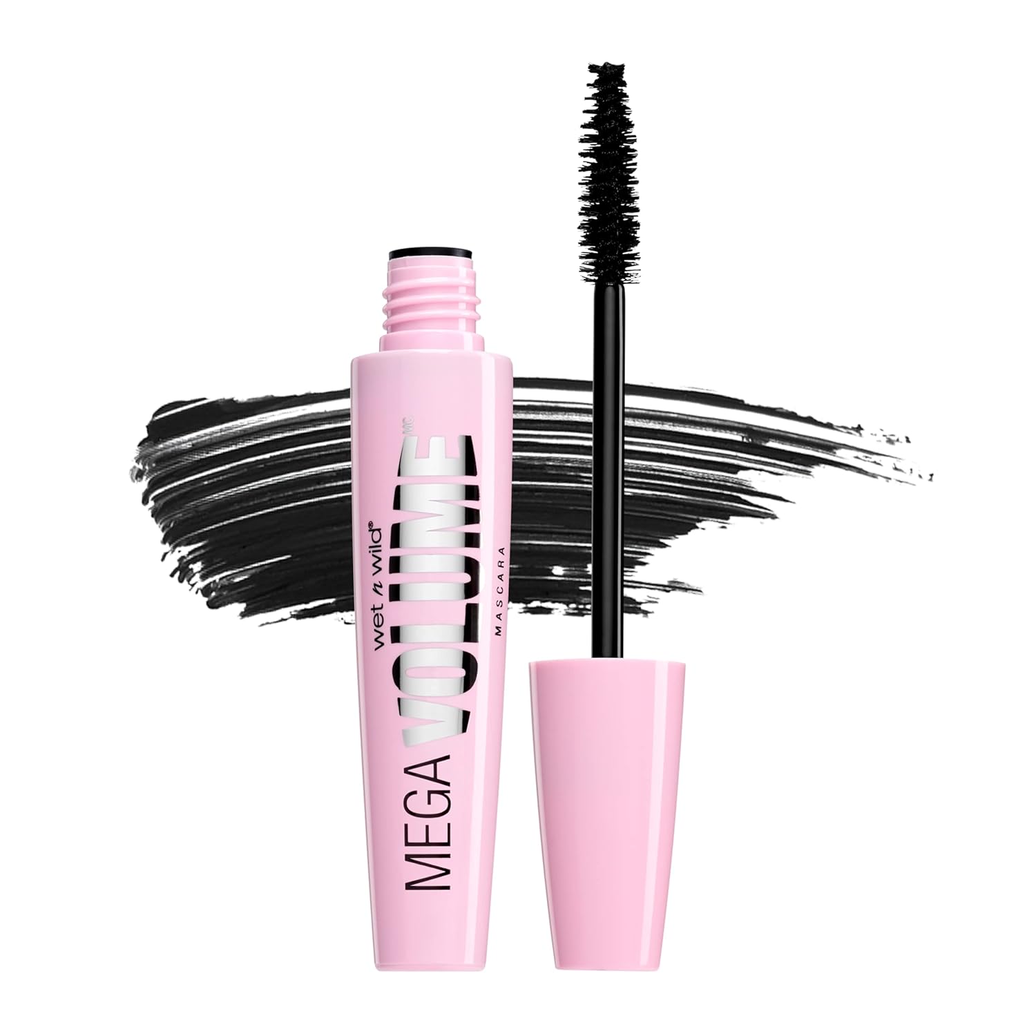 wet n wild Mascara Mega Volume - Volumizing, Waterproof, Smudge-Resistant, Cruelty-Free, Gluten-Free, Sulfate-Free & Vegan - Very Black