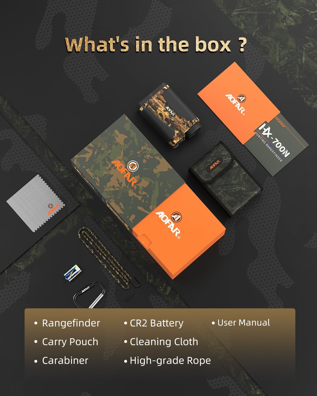 AOFAR HX-700N Hunting Range Finder 700 Yards Waterproof Archery Rangefinder for Bow Hunting with Range and Speed Mode, Free Battery, Carrying Case - Image 7