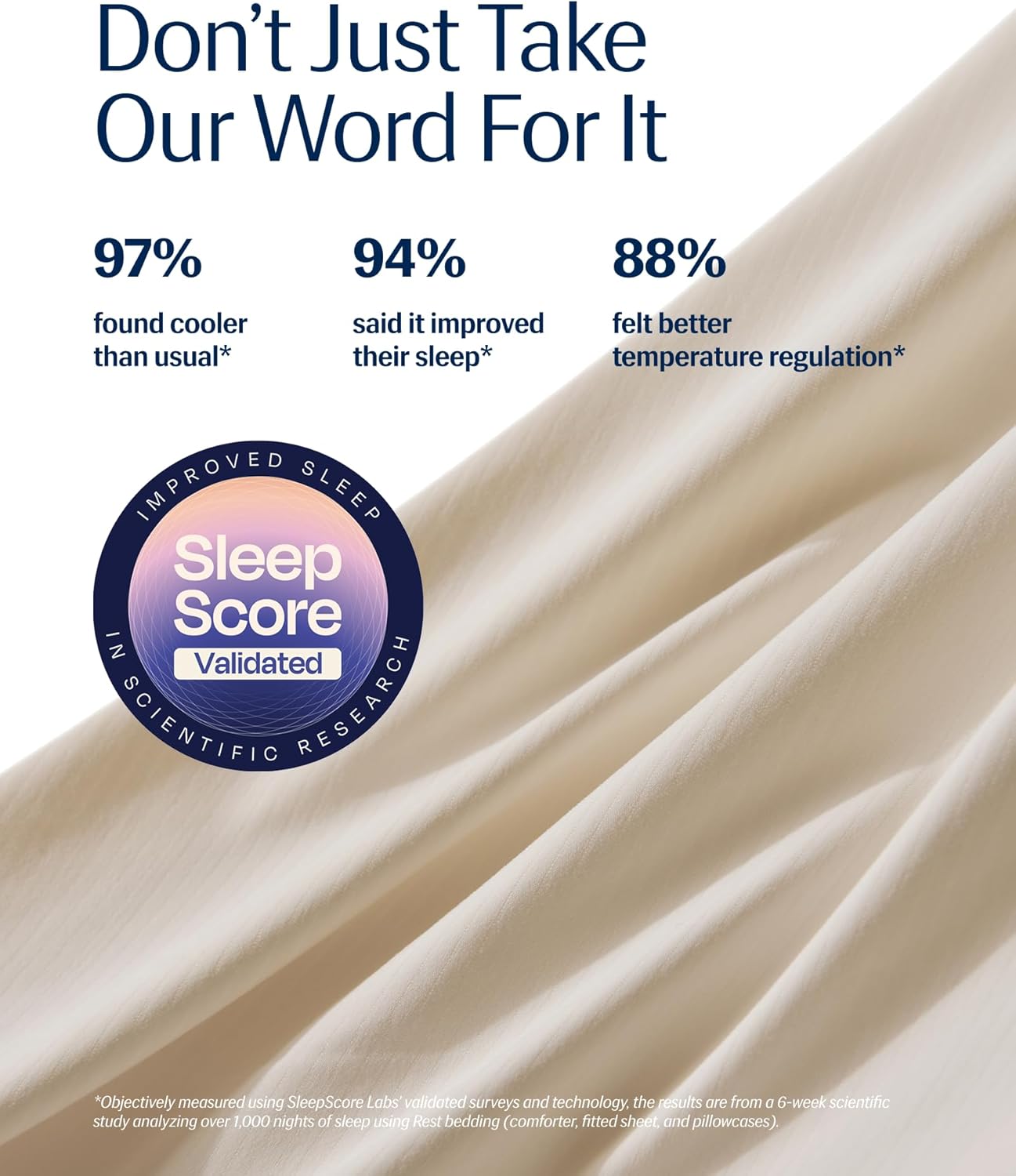 REST® Evercool® Cooling Comforter, King/Cali King, Blanket for Hot Sleepers, All Season Bedding to Keep Cool for Night Sweats, Breathable Lightweight Blanket, 106x90 Inches, Snow Ivory - Image 4