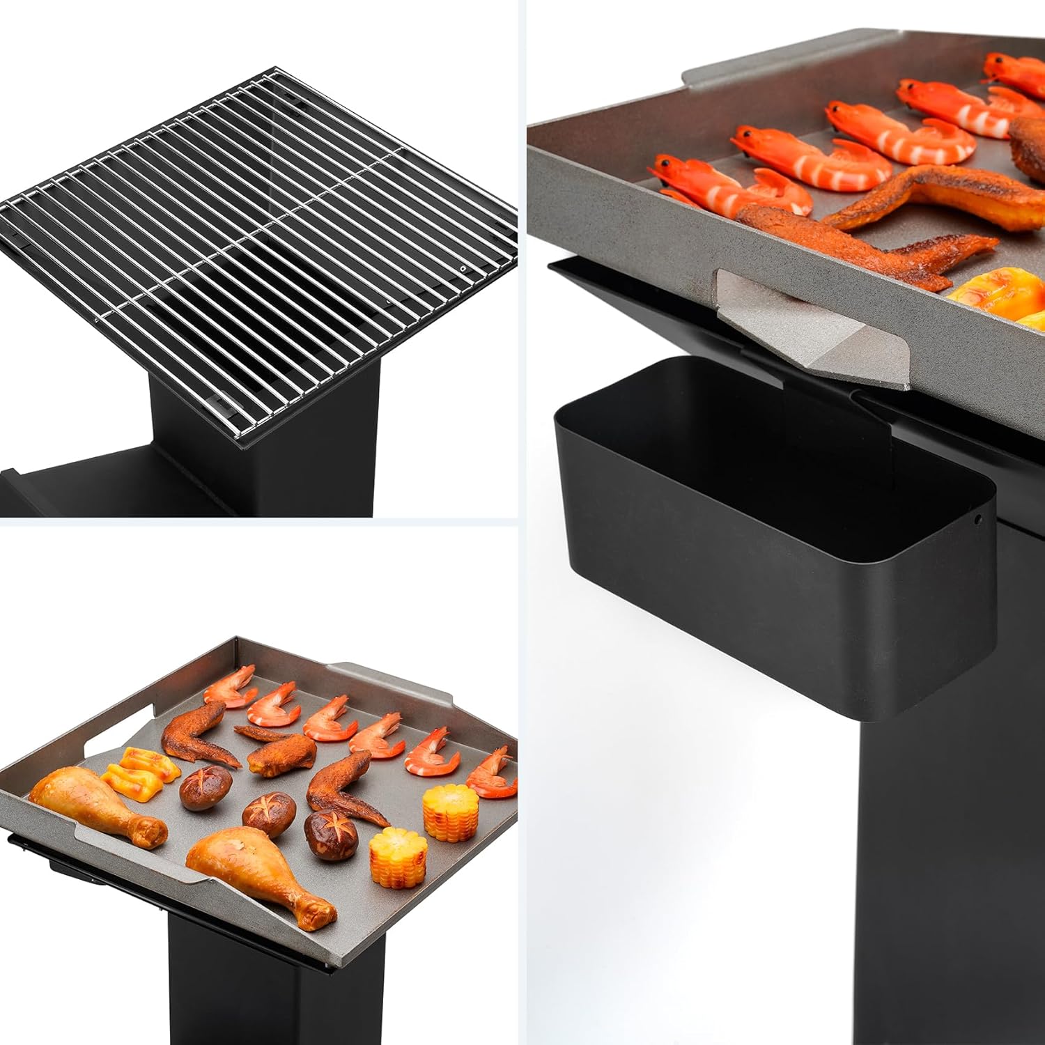 Stanbroil 3 in 1 Rocket Stoves with Grill Rack, Griddle and Pot Cooking Stand, Heavy Duty Wood Burning Stoves for Cooking, Camping wood Stove Kit for Off-Grid Supply, Outdoor Grilling Event - Image 8