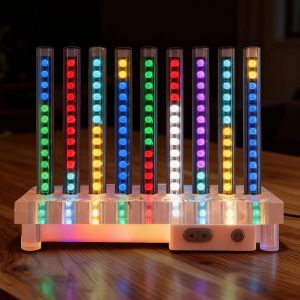 Nobiggie 9-Tube RGB Ambient Lighting Lamp, Artistic LED Mood Light with 85 Color Changing Modes, Soft Glow for Bedroom, Living Room, or Cozy Modern Home Decor