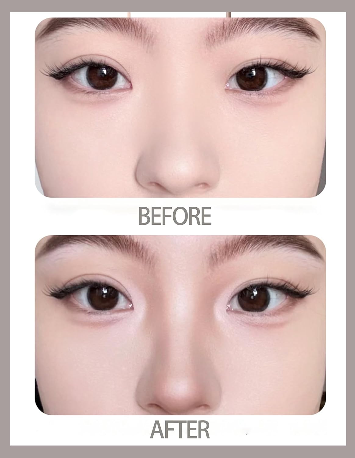 Cool Toned Contour Palette with Mirror, Taupe Grey Contour Powder for Fair Pale Light Cool Toned Skin, Nose Contouring Bronzer Powder with Face Brush - Image 6