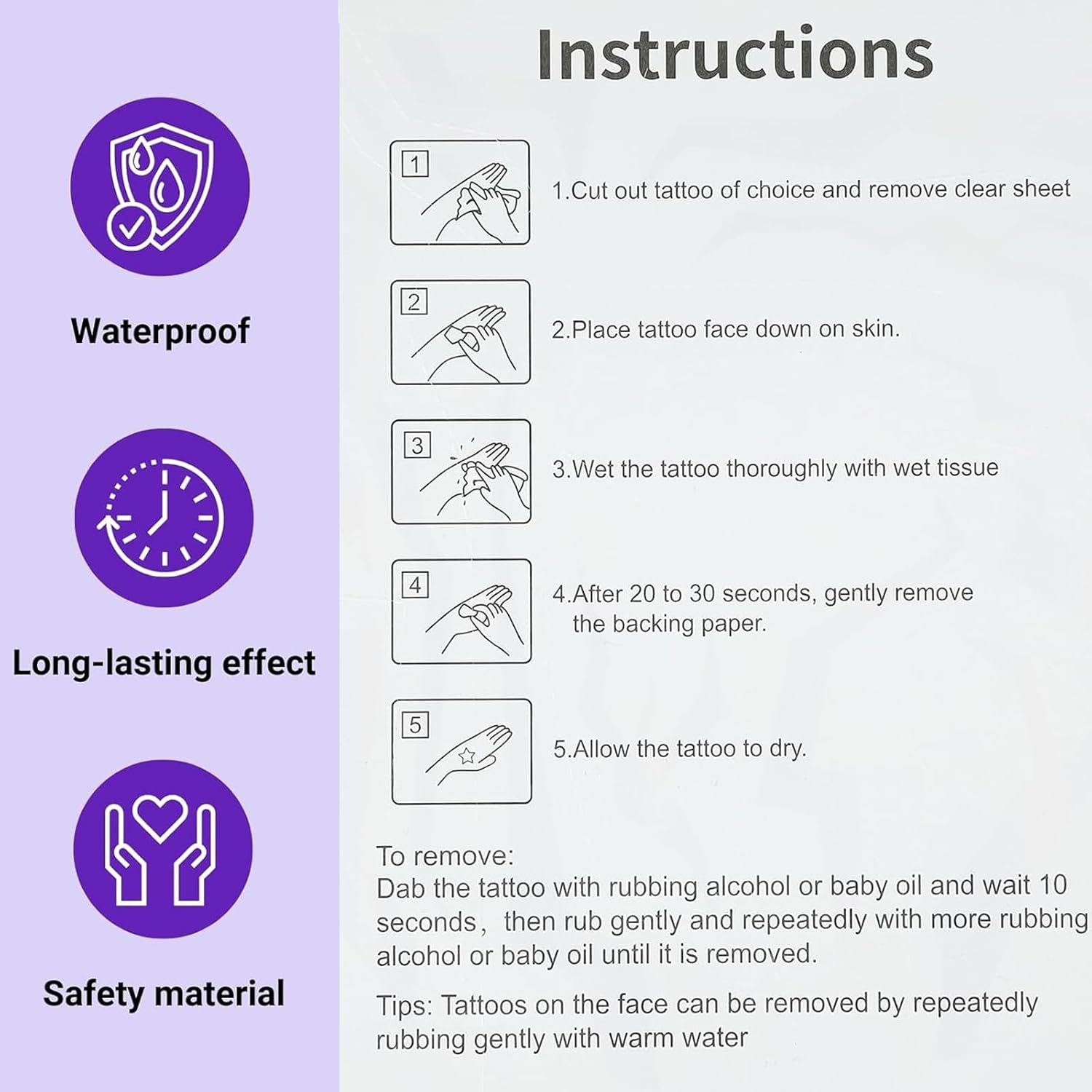 4Sheet 64Design K-Pop Temporary Tattoos For Kids - 64Pcs Anime Movie Cartoon Temporary Tattoos Stickers for Party Favors Girl Boys Home Activity Class Prizes Carnival Christmas Rewards - Image 7