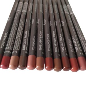 12pc Ultra Fine Lip &Eye Liner Brown Set