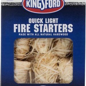 Kingsford Quick Light Fire Starters | Wooden Fire Starters Made With All Natural Hardwood for Grilling, Campfires, and Outdoor Fireplaces | 16 Count Fire Starter Rolls