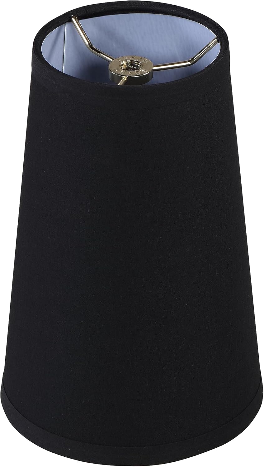 Aspen Creative 32163 Transitional Hardback Empire Shape Spider Construction Lamp Shade in Black, 4-1/4" Top x 6" Bottom x 9" Slant