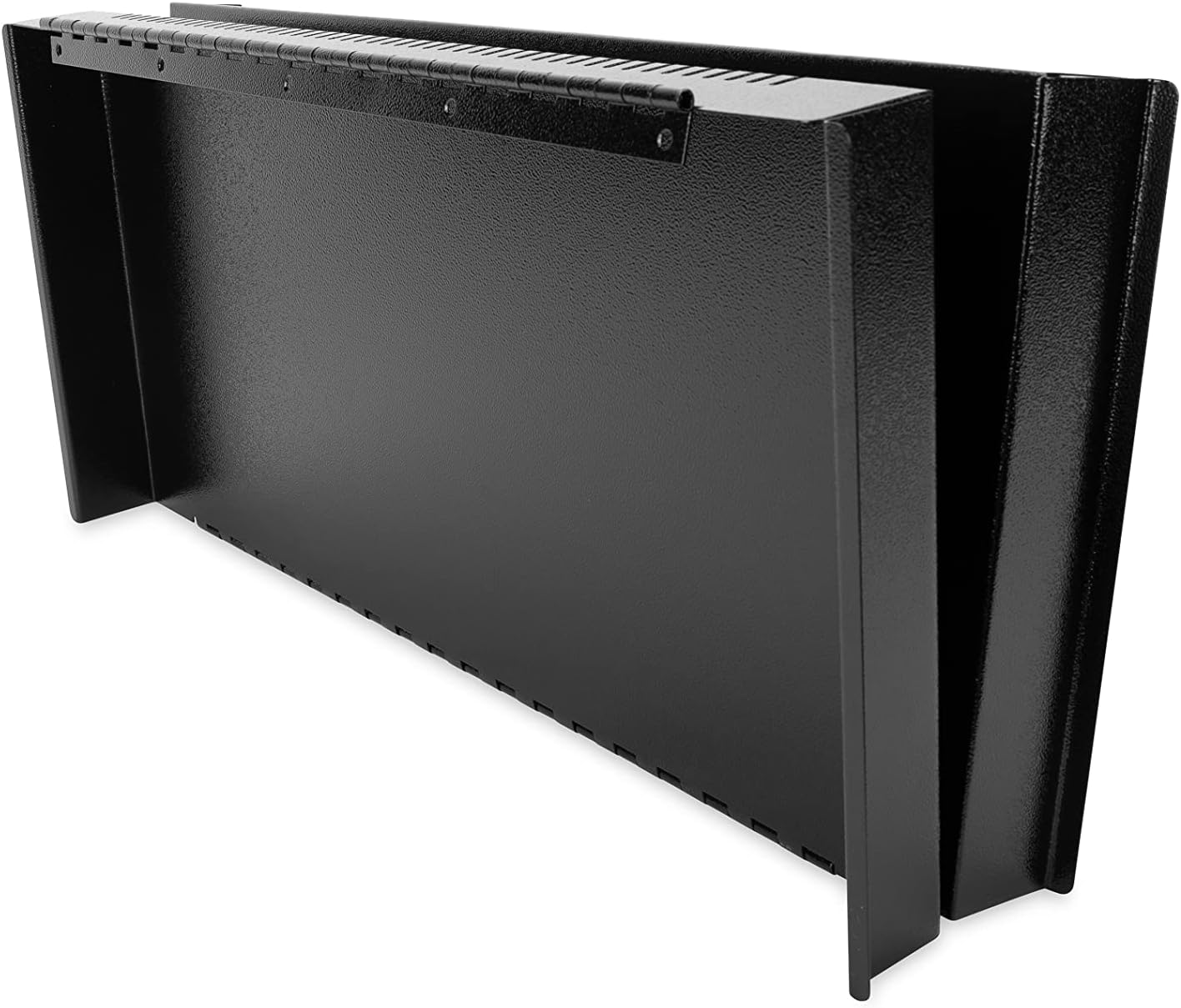 Camco Camper/RV Stove Top Cover | Features Hinged Design for Easy Access to Front Burners & Fits Most 3 or 4 Burner RV/Boat Stoves | Crafted of 20-Gauge Steel w/Powder-Coated Finish | Black (43554) - Image 3