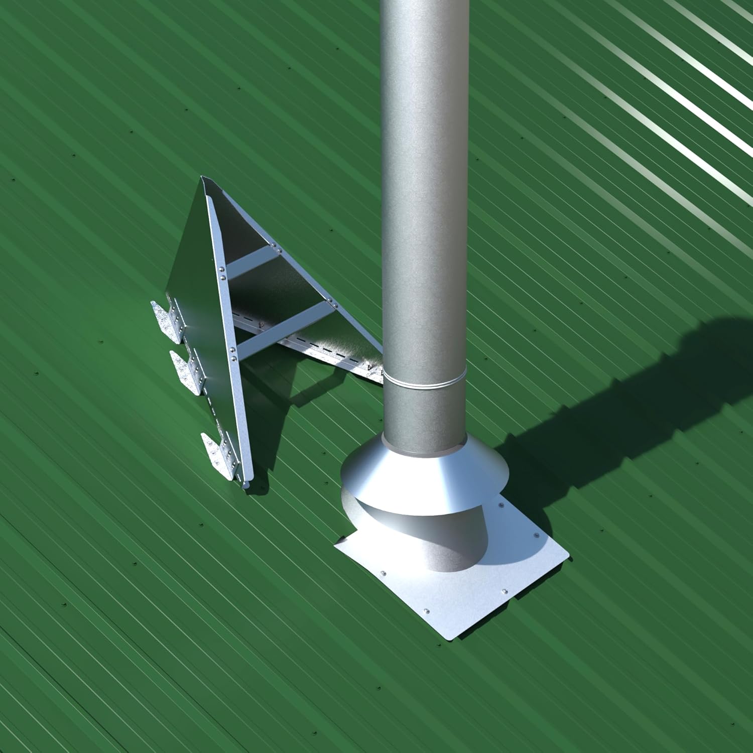 Kuma XL Snow Destroyer for Chimneys. USA Made. Universal Fit. Lifetime Protection for 6-10″ Wood Stove Chimneys