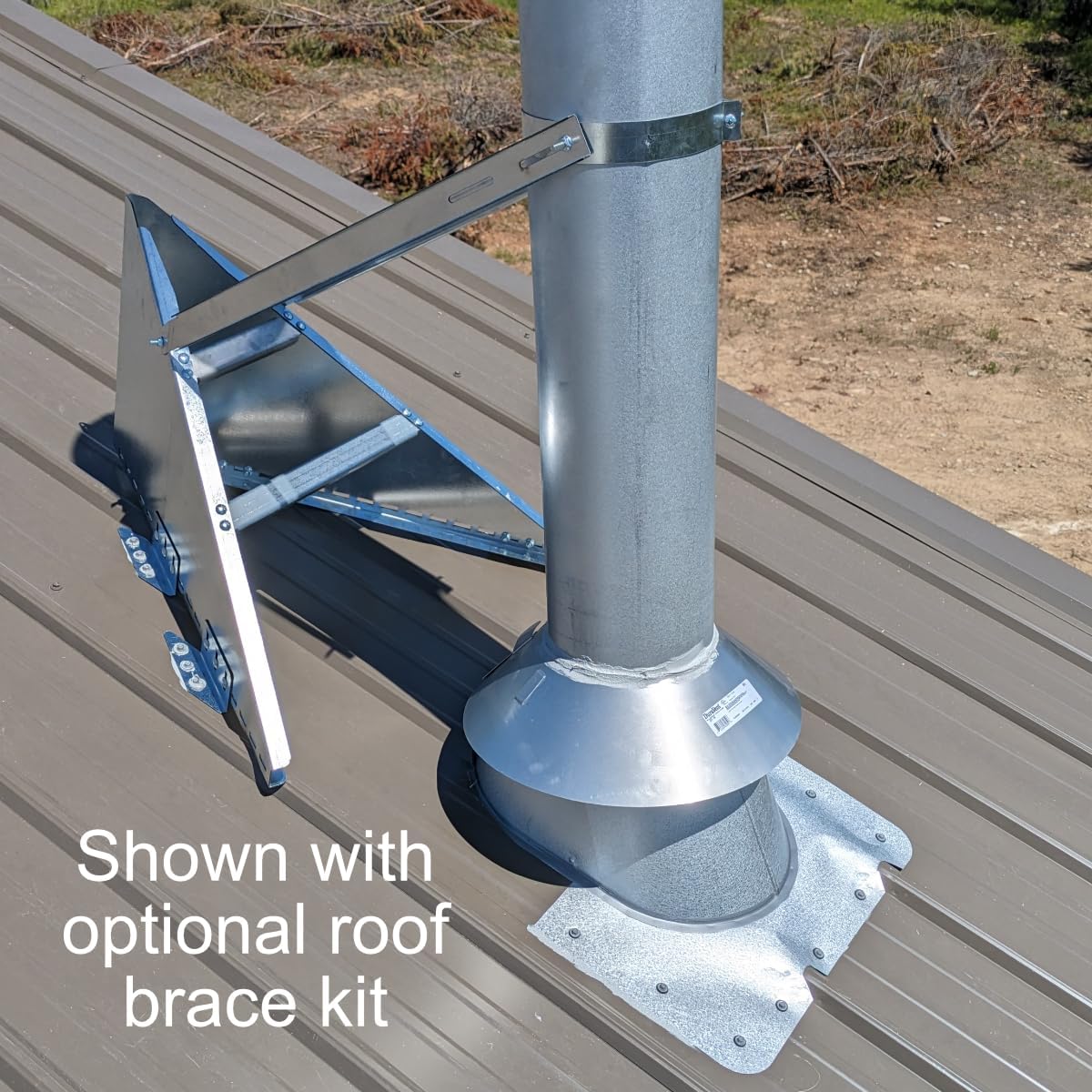 Kuma XL Snow Destroyer for Chimneys. USA Made. Universal Fit. Lifetime Protection for 6-10" Wood Stove Chimneys - Image 6