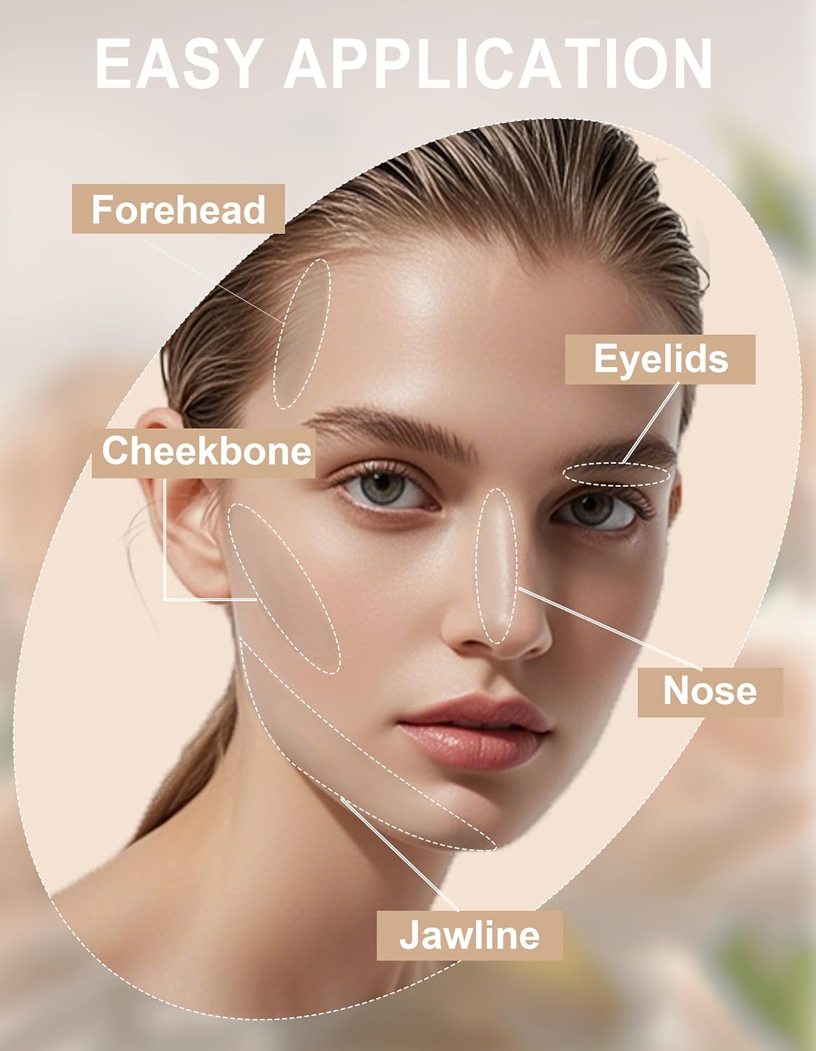 Cool Toned Contour Palette with Mirror, Taupe Grey Contour Powder for Fair Pale Light Cool Toned Skin, Nose Contouring Bronzer Powder with Face Brush - Image 7