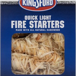 Kingsford Quick Light Fire Starters | Wooden Fire Starters Made with All Natural Hardwood for Grilling, Campfires, & Outdoor Fireplaces | 32 Count Fire Starter Rolls