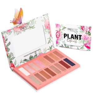 Vegan Nude Eyeshadow Palette - 16 Shades Organic, High Pigment, Long Lasting Shimmer