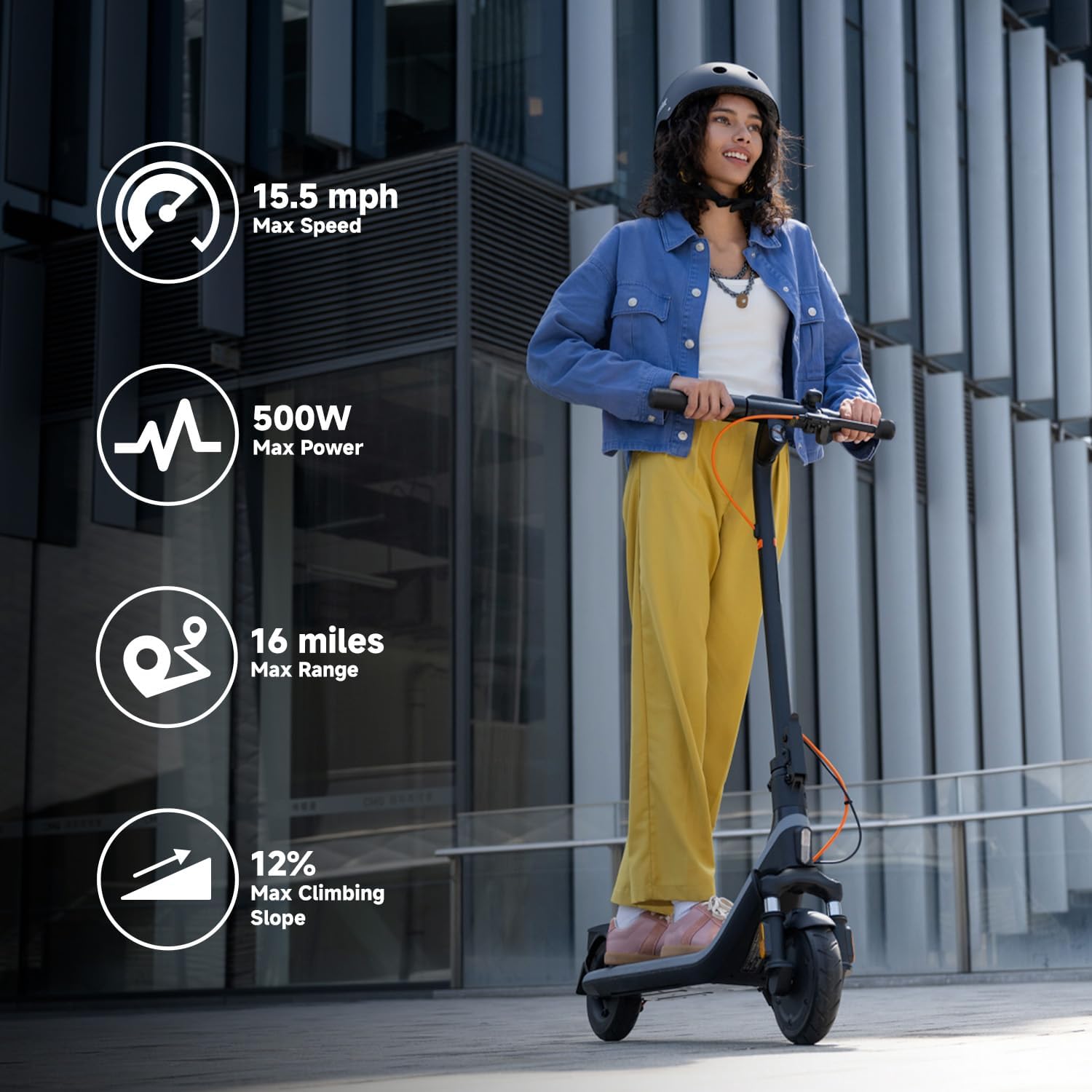 Segway Ninebot E2 Plus II/E2 Pro/E3 Pro Electric Scooter, 15.5–20 MPH, Long Range, Dual Elastomer Suspension (E3 Pro only), Foldable Adult Scooter, UL 2272 & 2271 Certified - Image 4