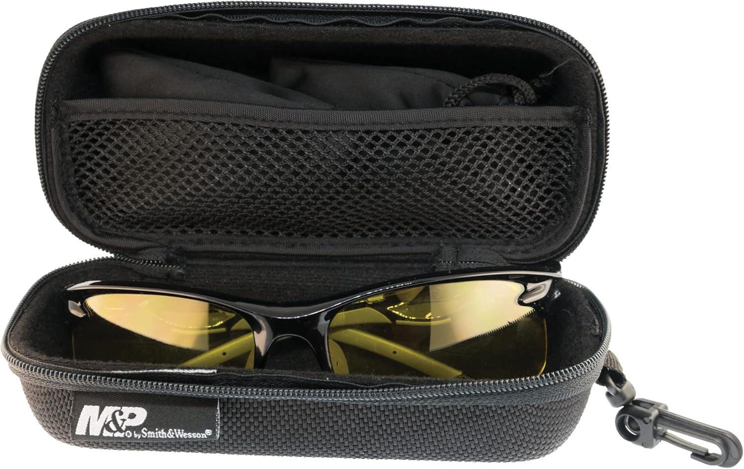 Smith & Wesson M&P Harrier Half Frame Interchangeable Shooting Glasses with Impact Resistance & Anti-Fog Lenses, Black, 1Size - Image 3
