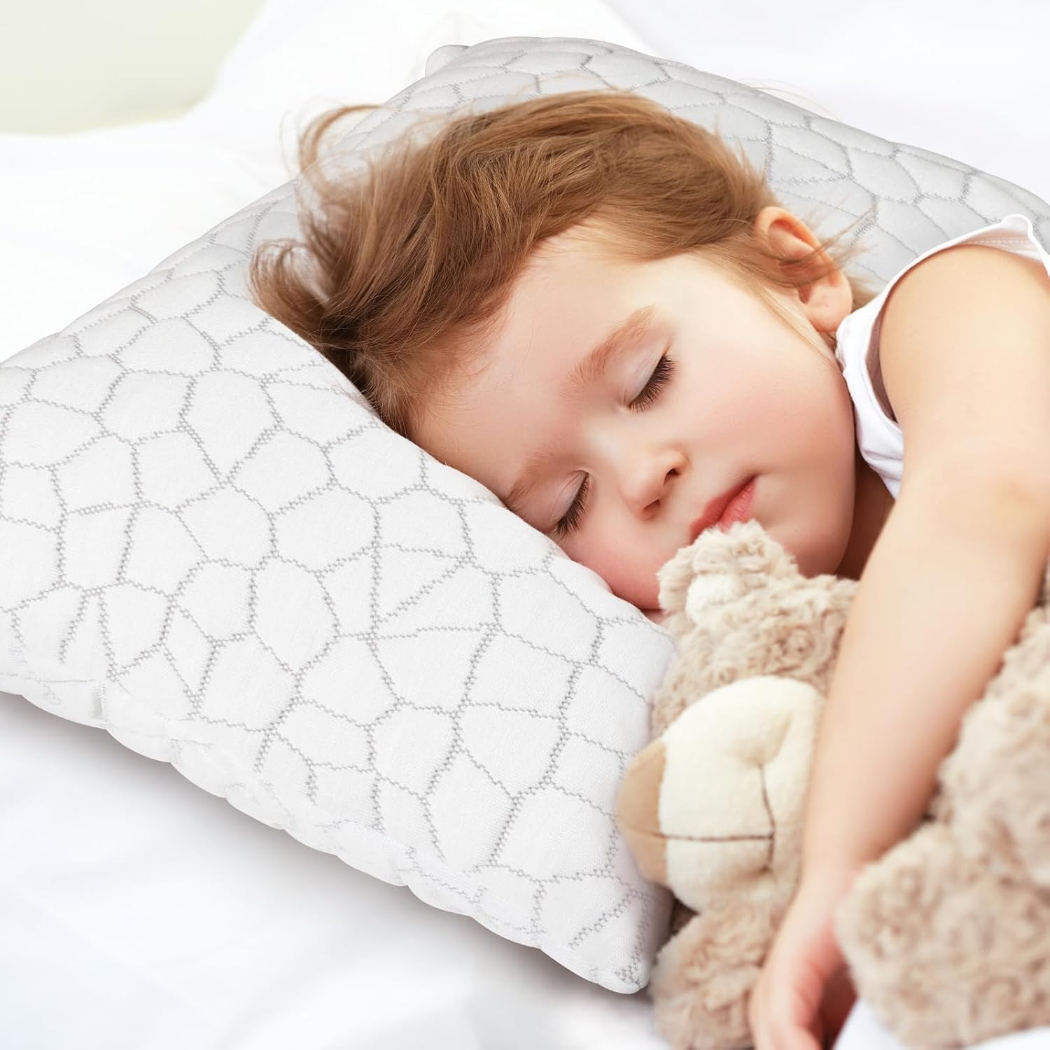 SUPA MODERN Cooling Bed Pillows for Sleeping 1 Pack Shredded Memory Foam Pillows Adjustable Cool Pillow for Side Back Stomach Sleepers Luxury Gel Pillows Toddler Pillow with Washable Removable Cover - Image 8