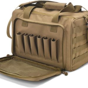 Tactical Gun Range Bag Deluxe Pistol Shooting Range Duffle Bags