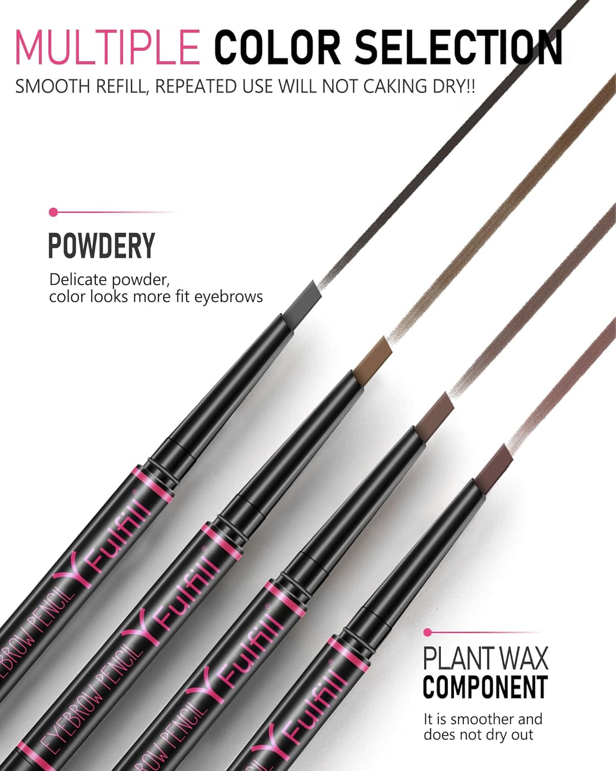 Grey Eyebrow Pencil for Older Women, Waterproof, Eyebrow Pen for Gray Hair - Image 8