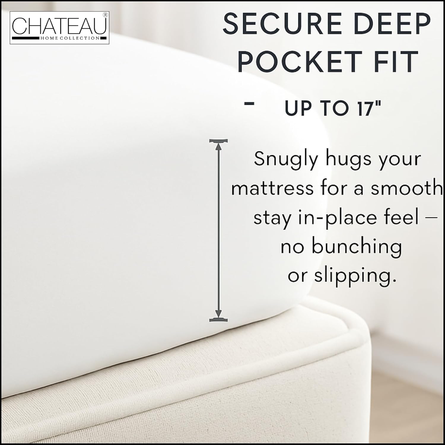 100% Organic Cotton King Size Sheets Set - Luxury Sateen Weave 300 TC 4 Piece Deep Pocket King Sheets Fits Upto 17", GOTS Certified Naturally Cool Soft Breathable & Comfy Sheet & Pillowcase Sets,- Tan - Image 6