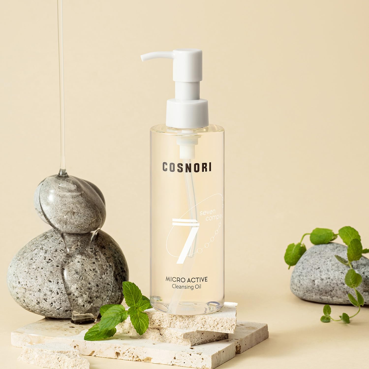 COSNORI 7-Complex Micro Active Cleansing Oil – Korean Vegan Facial Cleansing Oil, Fresh and Light Finish – Gentle Makeup Remover for Face, Hypoallergic, Fermented 7-Oil Complexes, 6.7 fl.oz. - Image 8