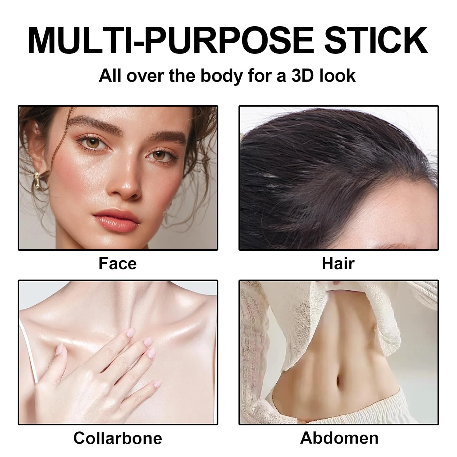 3Pcs Cream Contour Stick Makeup Kit, Shades with Highlighter, Blush and Bronzer Contour Stick for Sculpt the Cheeks, Long Lasting, Waterproof, Matte & Dewy Finish LIGHT MEDIUM(2+5+6) - Image 6