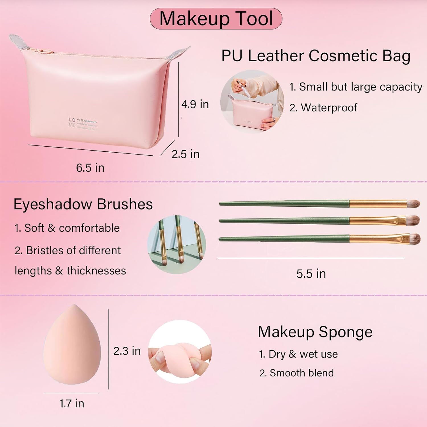 Makeup Set for Women, Makeup Full Kit for Beginners & Professionals, Travel Makeup Set for Teens & Adults, Makeup Gift Set for Girls, Eyeshadow Palette, Lip Gloss, Face & Eye Make up - Image 7