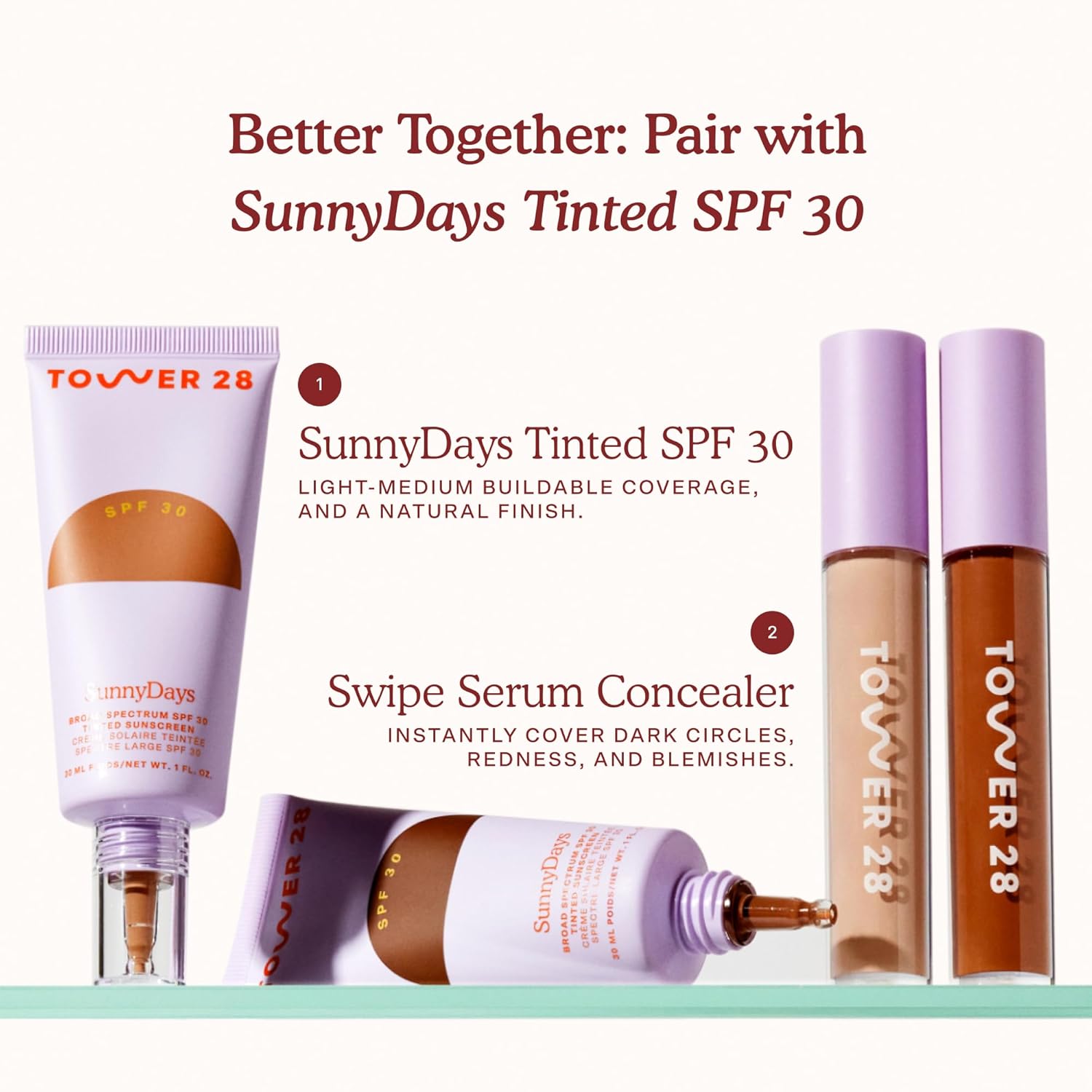 Tower 28 Beauty Swipe Serum Concealer - Hydrating Buildable Medium-Coverage Concealer with Skincare Benefits for Sensitive Skin - Shade 4.0 DTLA, Light with Cool Undertones, 0.22 Fl Oz - Image 7