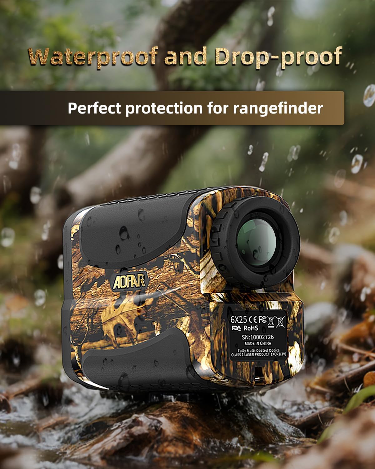 AOFAR HX-700N Hunting Range Finder 700 Yards Waterproof Archery Rangefinder for Bow Hunting with Range and Speed Mode, Free Battery, Carrying Case - Image 5