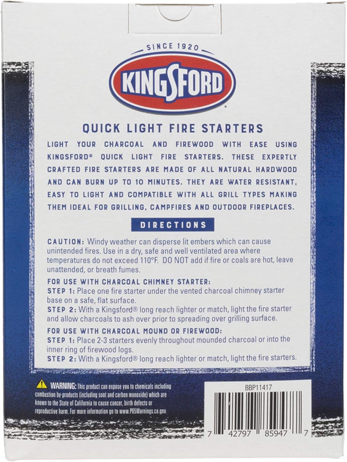 Kingsford Quick Light Fire Starters | Wooden Fire Starters Made With All Natural Hardwood for Grilling, Campfires, and Outdoor Fireplaces | 16 Count Fire Starter Rolls - Image 6