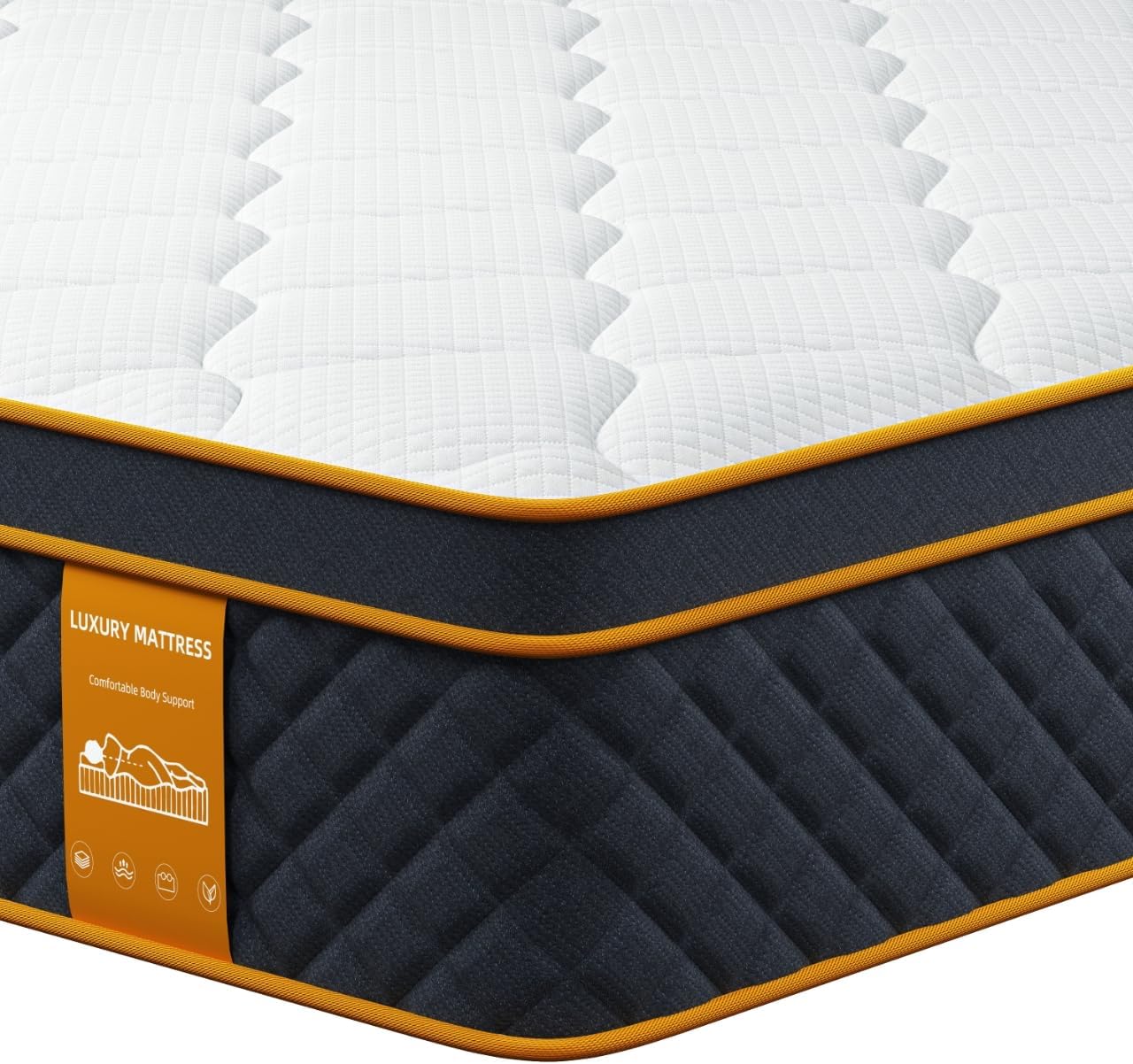 Queen Mattress, 10 Inch Hybrid Mattress in a Box with Memory Foam and Individual Pocket Springs - Medium Firm, Motion Isolation, Extra Edge Support & Pressure Relief, CertiPUR-US Certified - Image 9