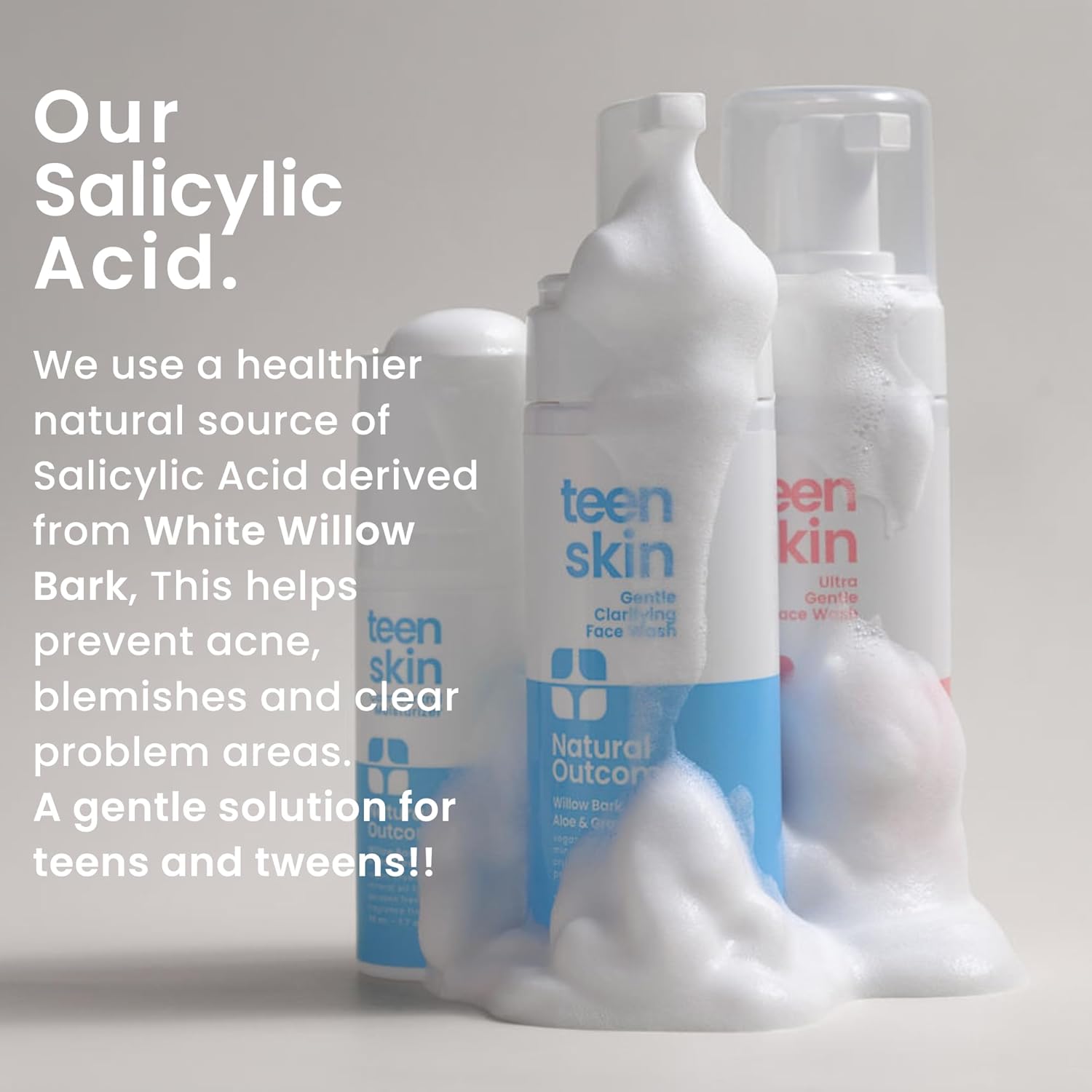 natural outcome Teen Skin Face Wash | Gentle Foaming Daily Boys & Girls Facial Cleanser Lotion | Natural Non-toxic Ingredients | For Teens, Preteens & Kids Looking to Prevent Acne | 5 oz - Image 7