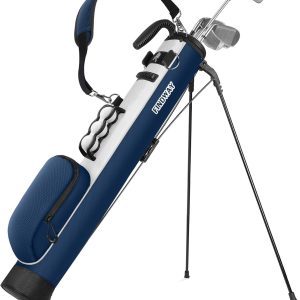 Findway Golf Stand Bag, Small Golf Bag for The Driving Range, Par 3 and Executive Courses, Lightweight Golf Club Carry Bag with Ball Holder and Pockets for Men Women