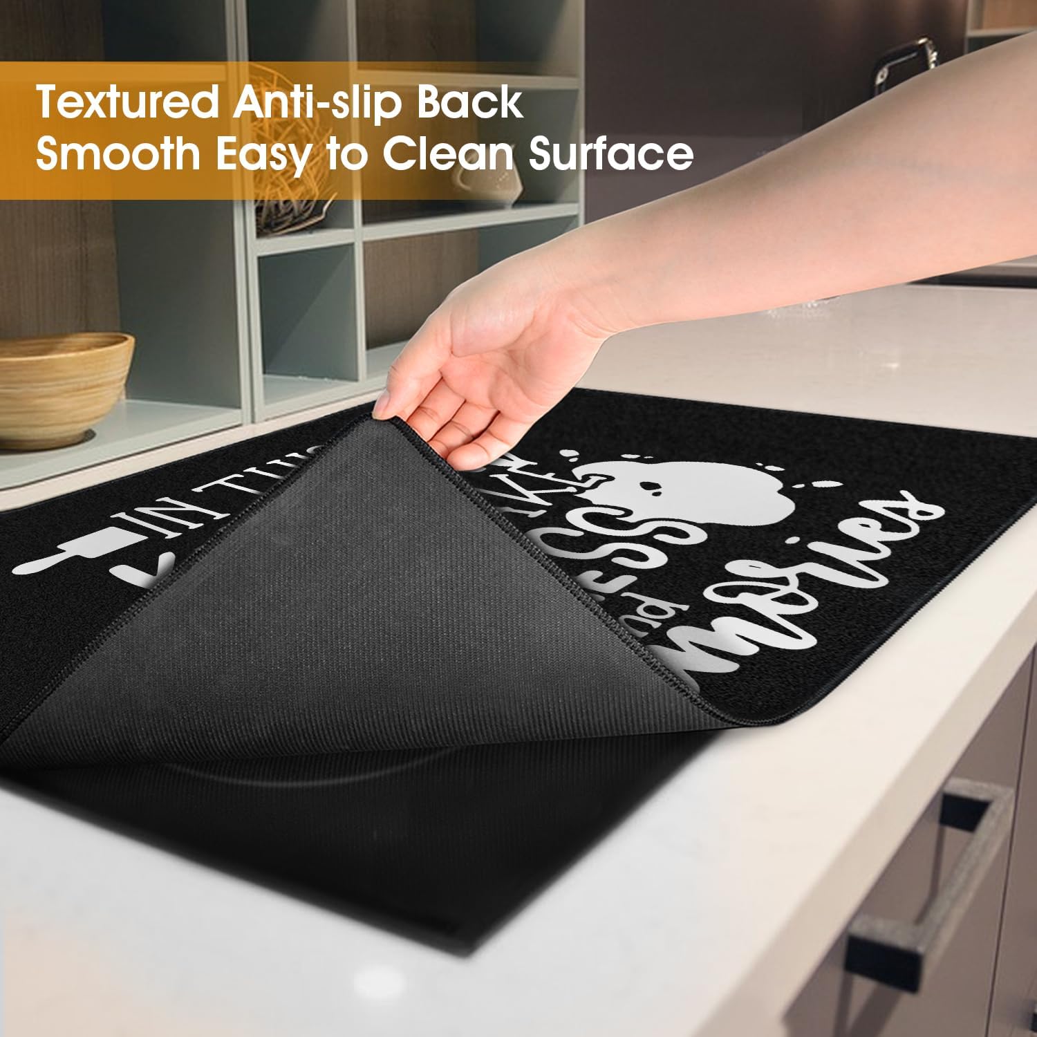 Electric Stove Cover Mat for Glass Cooktop, Decorative Induction Ceramic Electric Range Flat Top Protector - 29 x 21 inch, Black - Image 6