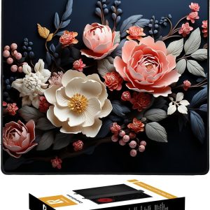 KitchenRaku Stove Cover, Stove Top Covers for Electric Stove, Ceramic Glass Cooktop Protector, Electric Stove Cover, Glass Top Stove Cover, 52x78cm (Floral Pattern)