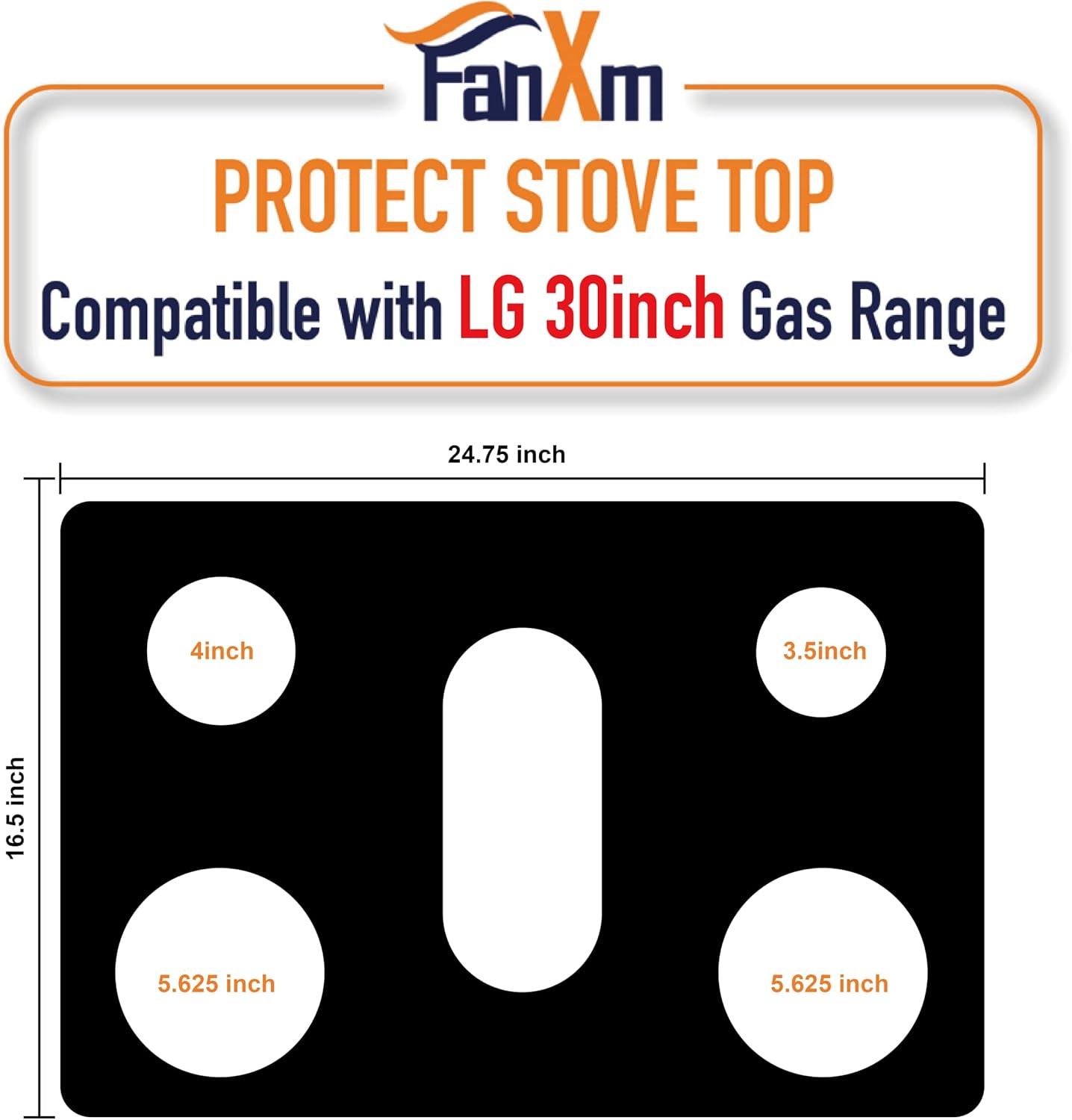 LG Stove Protectors 30inch,Gas Cooktop Protectors,Whole piece design,Washable, LRGL5825, LRGL5823, LSGL6335DF, LGLDG4315, LRG4115, LRG4113, LDG4313, (LSGL6335DF) - Image 4