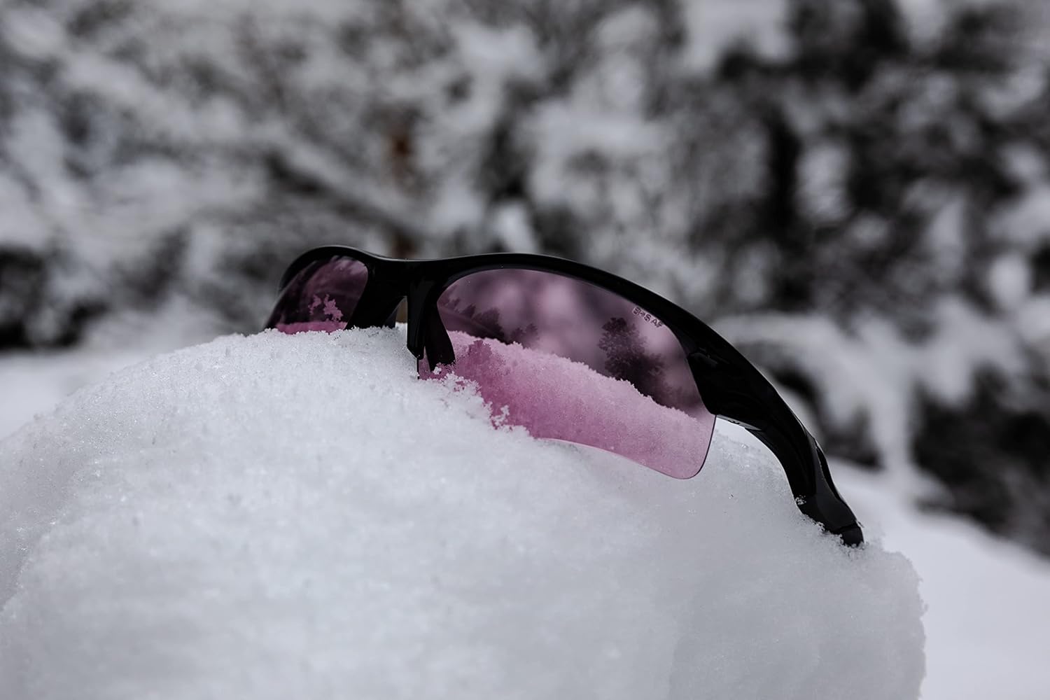 Smith & Wesson M&P Harrier Half Frame Interchangeable Shooting Glasses with Impact Resistance & Anti-Fog Lenses, Black, 1Size - Image 8