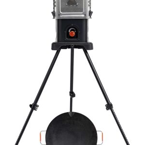 Ignik Skullet Deluxe 2-in-1 Heater Stove, Deluxe Cook Set w/Cast Iron Skillet & Adjustable Base