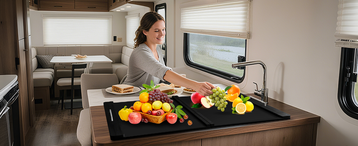 rv stove top cover with silicone flat range mat set for electric stove gas stove top