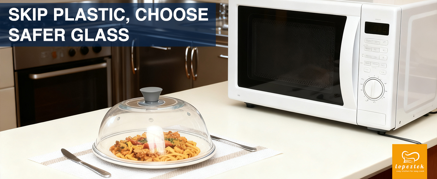 glass microwave cover