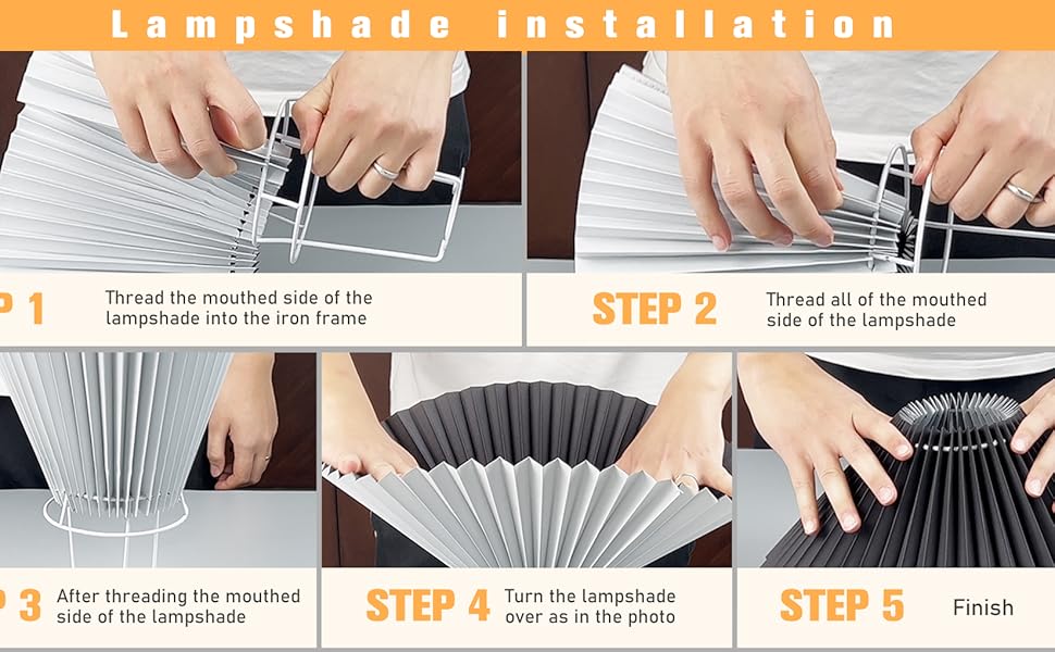 small pleated table lamp