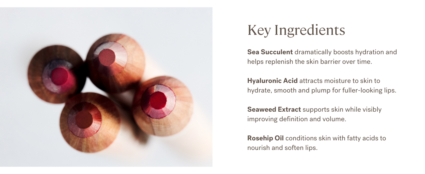 Key Ingredients: Sea succulent, hyaluronic acid, seaweed extract and rosehip oil.