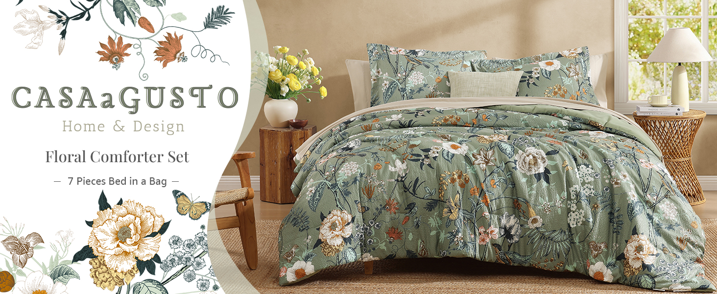 floral comforter set