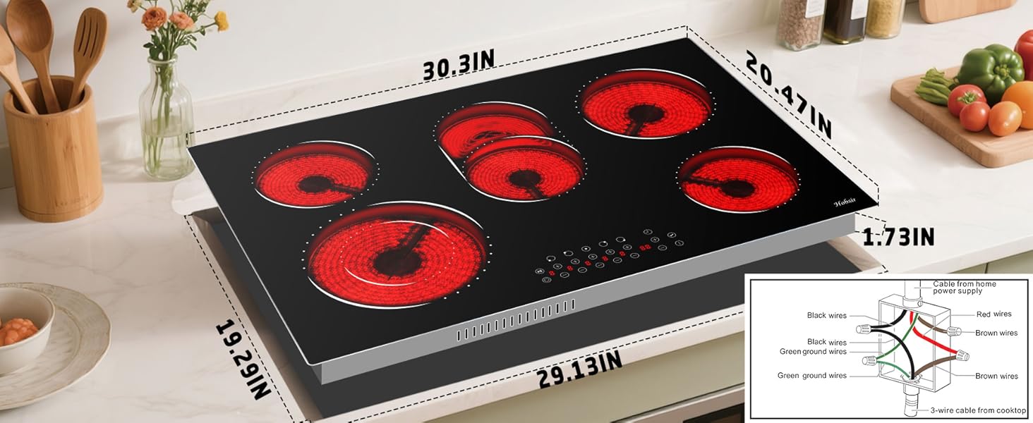 30 electric cooktop