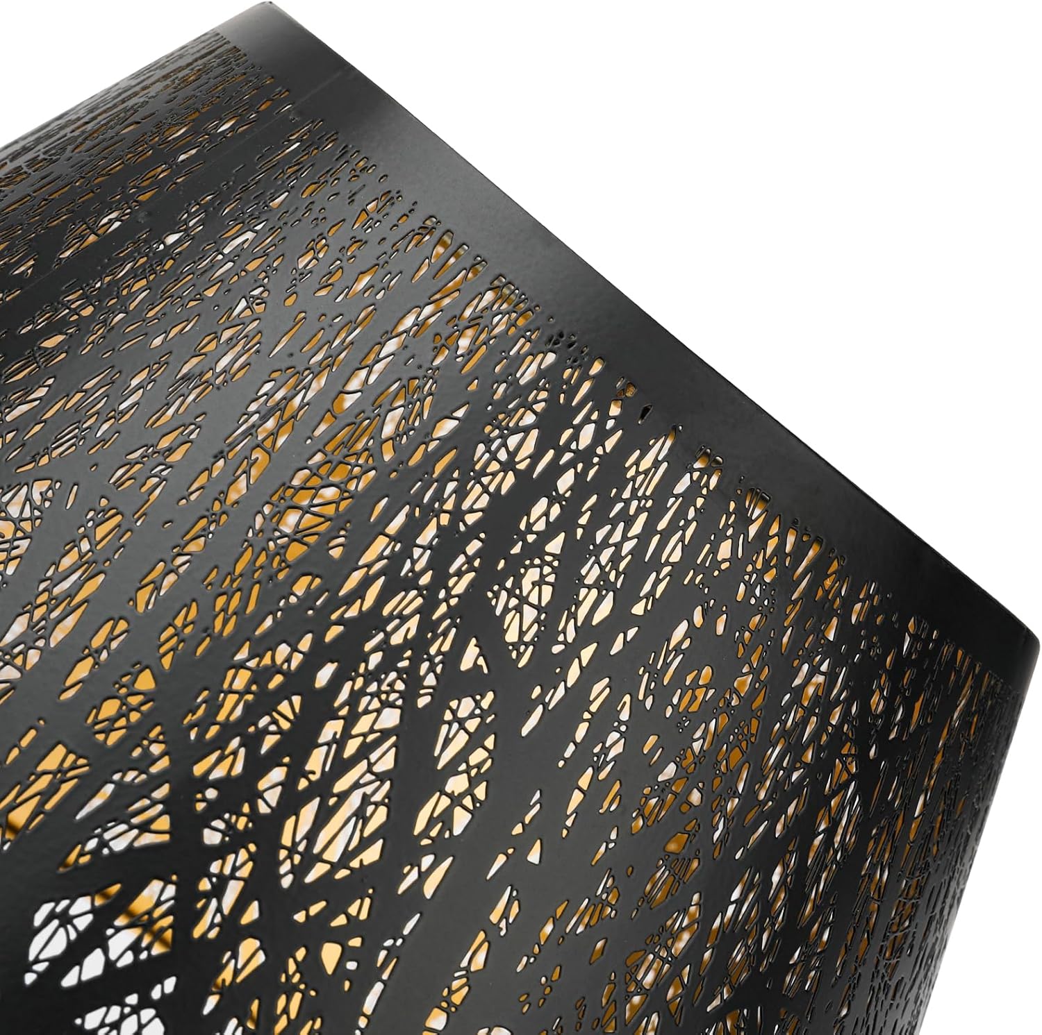 Medium Lamp Shade, ALUCSET Barrel Metal Lampshade with Pattern of Trees Lampshade for Table Lamp, 7x13x7.8 inch, Metal Lampshades, Spider - Image 8