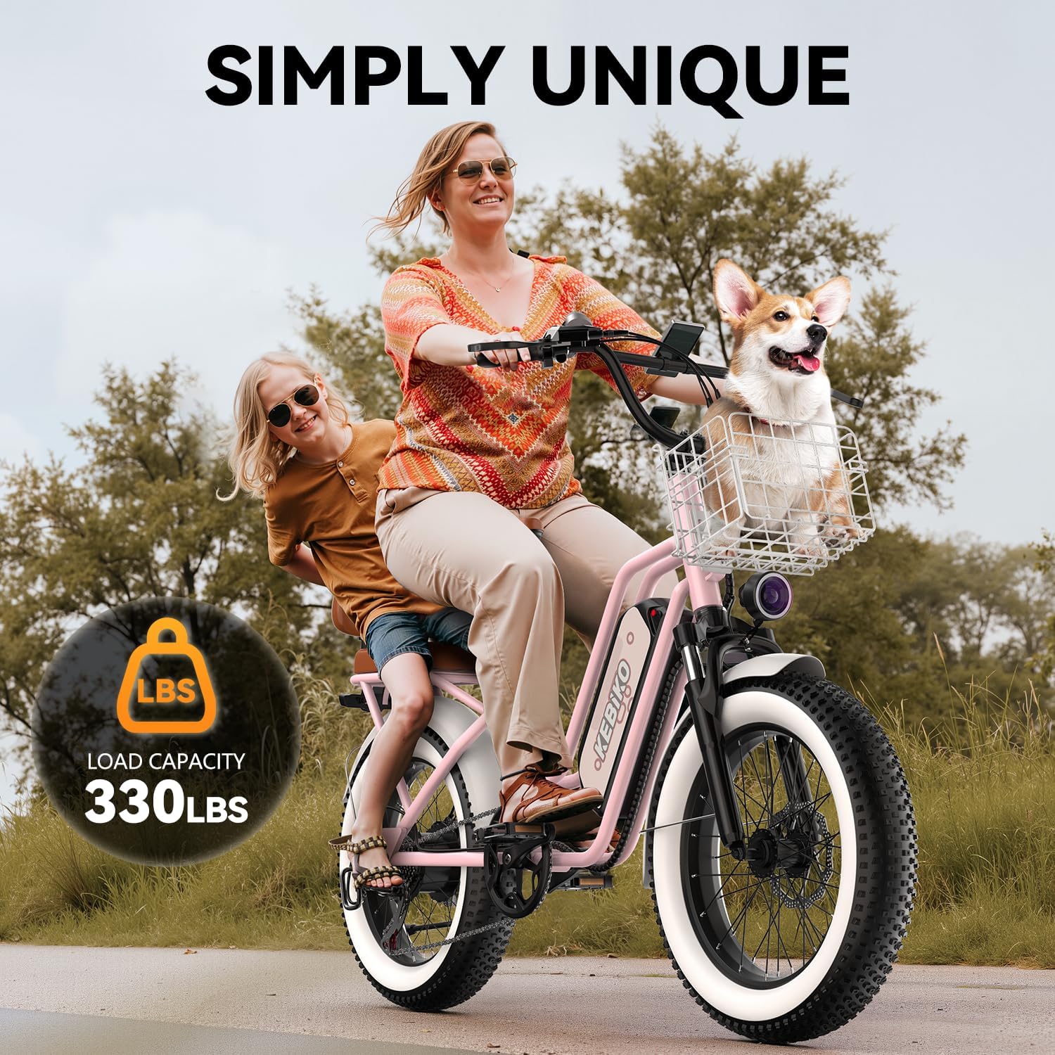 1500W Electric Bike for Adults,48V 20/60Ah Removable Battery Max Range 80Miles & 30MPH Electric Bicycle,20''ร4" Fat Tire Ebike,Adult Electric Bicycles for Commute Beach Snow,E-Bike UL Certified - Image 6