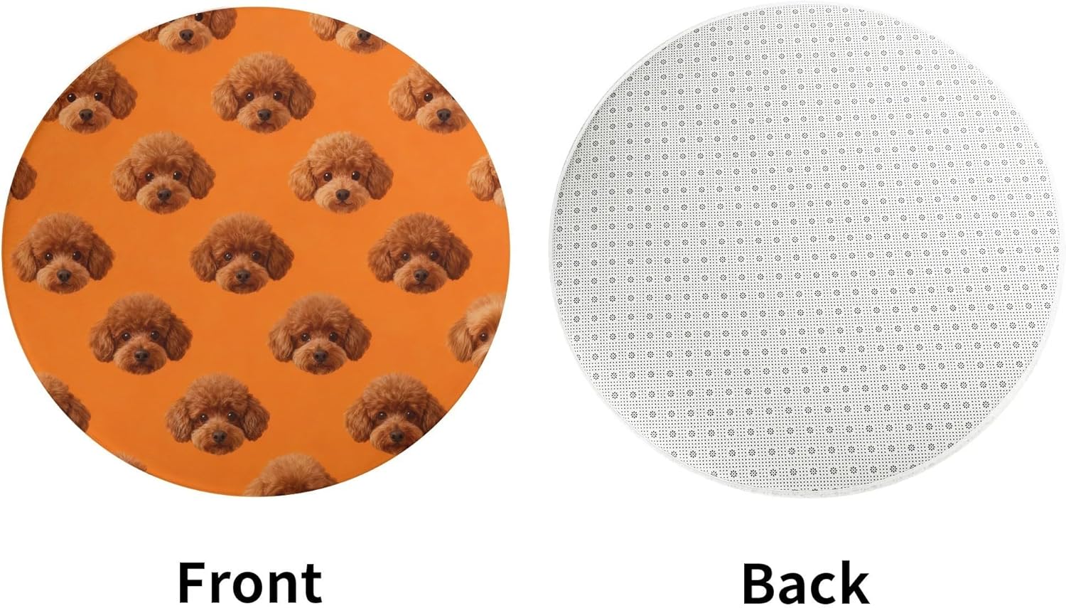 Custom Rug, Personalized Pet Photo Round Rug Non-Slip Floor Mat Machine Washable Low Pile Indoor Mat for Bedroom, Living Room - Image 3